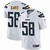 Nike Chargers 58 Thomas Davis White Vapor Untouchable Limited Jesrey Dzhi,baseball caps,new era cap wholesale,wholesale hats